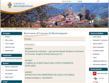 Tablet Screenshot of comune.montemignaio.ar.it